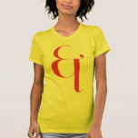 Big &: Jeanne Moderno Lettres t-shirts
