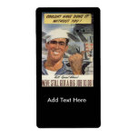 Big Job To Do World War 2 Personalized Shipping Labels