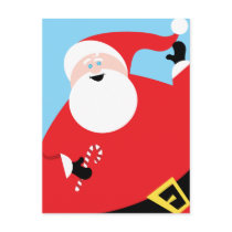 Big Jolly Santa Post Cards