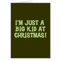 Big Kid at Christmas Tshirts and Gifts Card