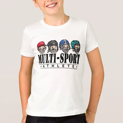 Big Kid MultiSport Athlete TShirt Zazzle