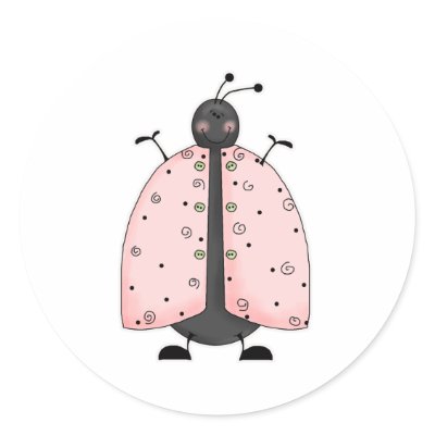 big ladybug no text stickers by robynsnest