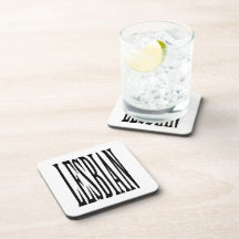 BIG LESBIAN BEVERAGE COASTER
