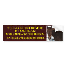 Big Lick - Tennessee Walking Horses Bumper Stickers