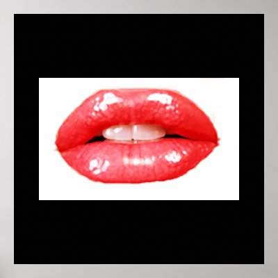 big lips poster by nene440