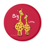 Big Little Giraffe Magnets