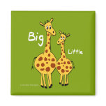 Big Little Giraffe Magnets