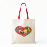 Big Love cute fish holding hands in a Red Heart Tote Bag