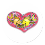 Big Love Fish in Red Heart Stickers