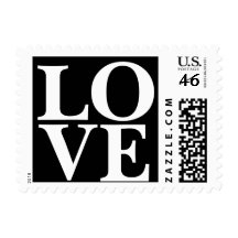 Big Love Stamp | Black And White Wedding