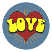 Big Love. Round Stickers