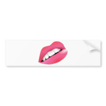 Big Lucious Lips Bumper Sticker