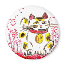 Big Lucky Cat Magnet