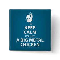 Big metal chicken button