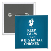Big metal chicken button