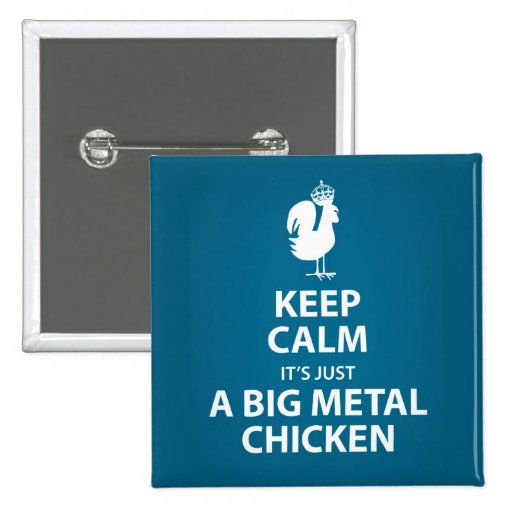 Big metal chicken button