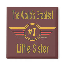 Big, Middle & Little Sister magnets by DesignsOutOfMind Big, Middle & Little Sister magnets