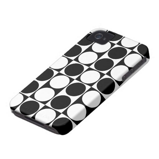 Big Mod Dots Black & White Case-Mate ID™ iPhone 4 iPhone 4 Covers