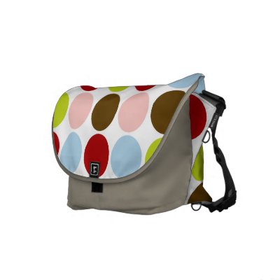 Big Mod Dots Messenger Bag by koncepts