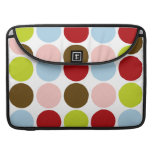 Big Mod Dots Retro Colors MacBook Pro Sleeve