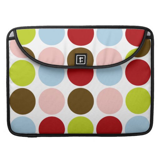 Big Mod Dots Retro Colors MacBook Pro Sleeve