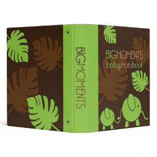 Big Moments Baby Photo Book Binder - Elephants binder