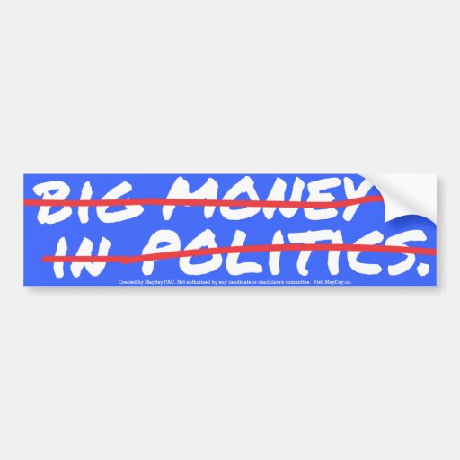 Big Money In (out) Sticker Bumper Sticker