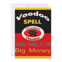 Big Money Voodoo Spell Personalized Invitation