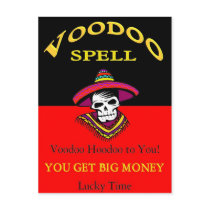 Big Money Voodoo Spell postcards