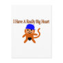 Big Monkey Heart Postcard Big Monkey Heart Postcard