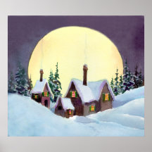 BIG MOON by SHARON SHARPE Print