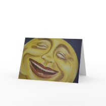 Big Moon Face cards by Lesleysloft Big Moon Face cards