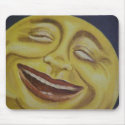 Big Moon Face Mouse Pad mousepads
