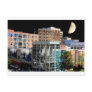 Big Moon Hanging over Kansas City Postcard