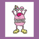 big mouth funny monster
