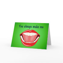 Big Mouth Humor Greeting Card Funny Birthday Cards