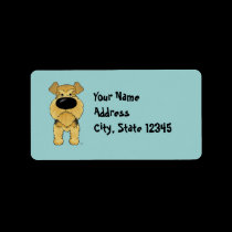 Big Nose Airedale Terrier labels