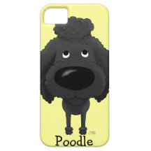 Big Nose Black Poodle iPhone 5 Case