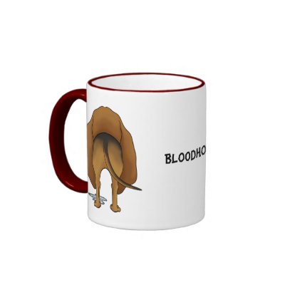 Big Nose Bloodhound Mugs by NothinButtDogs