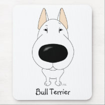 Big Nose Bull Terrier mousepads