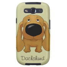 Big Nose Dachshund Galaxy S3 Covers