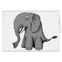Big Nose Elephant Card