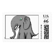 Big Nose Elephant Stamps by theheroshop Big Nose Elephant Stamps
