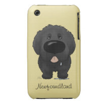 Big Nose Newfoundland Iphone 3 Cases