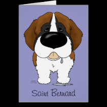 Big Nose Saint Bernard cards