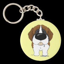 Big Nose Saint Bernard keychains