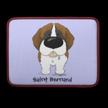 Big Nose Saint Bernard macbook sleeves