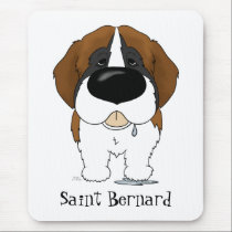 Big Nose Saint Bernard mousepads