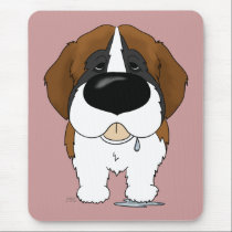 Big Nose Saint Bernard mousepads