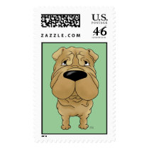Big Nose Shar-Pei Postage